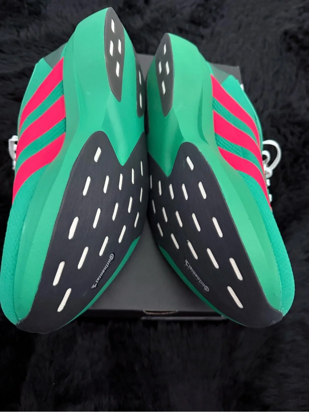 Adidas Adizero Teal and red orange Men's Athletic Running Shoes